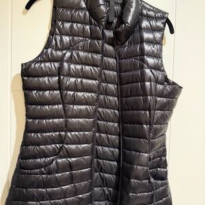 Lululemon Athletica Glossy Black Quilted Vest